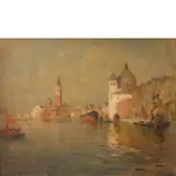 Napoli, 1868 - Quinto al Mare, 1938 / Veduta di Venezia / Firmato L Galeota in basso a destra by Leopoldo Galeota-Russo, oil on canvas, offered Mar 2020