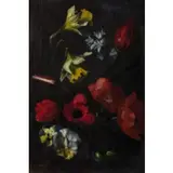 Federico Andreotti, Firenze, 1847 - 1930 / Mazzo di fiori con tulipani rossi / Firmato F Andreotti in basso a sinistra