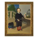 Antonio Moro, Limone del Garda, 1820 - 1899 / Ritratto di Franco Aliprandi bambino / Iscrizione Franco Aliprandi de Giorgi 24 Aprile 1863 Ant Moro pinse in basso a destra, oil on canvas