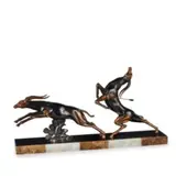 Jacques Limousin, Attivo nel XX - XXI secolo / Cervi / Firmato Limousin, bronze