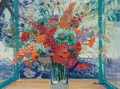 Le Bouquet de Californie by Michel Henry, Oil on Canvas, offered Dec 2025