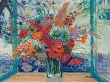 Michel Henry, Le Bouquet de Californie, Oil on Canvas