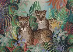 Gustavo Novoa, Lush II, Oil on Board
