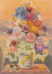 Opaline by Jacqueline Chuteau, Oil on Board, offered Dec 2025