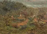 Hare Going to Ground by John Emms, Oil on Canvas, offered Dec 2025