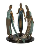 The Three Graces by Romain de Tirtoff Erte, Bronze Sculpture, offered Dec 2025