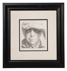 George Tooker, Self-Portrait I, Lithograph