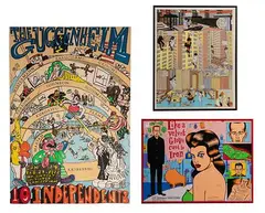 Red Grooms, 10 Independents, Lithograph Exhibition Poster