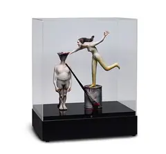 Patti Warashina, Admonishment of the Paint Taker, Ceramic Sculpture