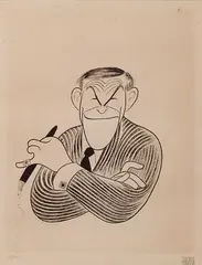 Al Hirschfeld, Untitled, Etching