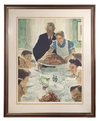 Norman Rockwell, Freedom from Want, Lithograph