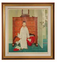 Norman Rockwell, Truth about Santa, Lithograph