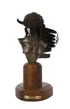 Dave McGary, Death Mask, Bronze Sculpture
