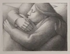George Tooker, The Embrace II, Lithograph
