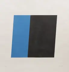 Blue / Black by Ellsworth Kelly, Lithograph, offered Mar 2026