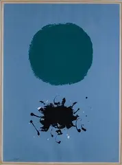 Adolph Gottlieb, Black Splash, Serigraph