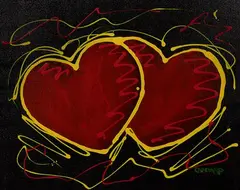 Heart of Hopes on Black by Michael Godard, Acrylic on Canvas, offered Mar 2026