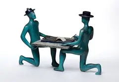Art of the Deal by Mark Kostabi, Bronze Sculpture, offered Mar 2026