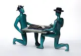 Mark Kostabi, Art of the Deal, Bronze Sculpture