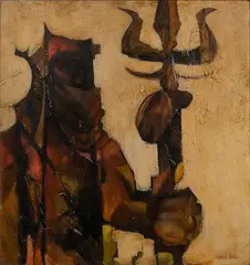 Charles Bragg, Untitled, Oil on Board