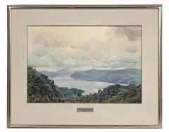 Alfred Heaton Cooper, A Cloudy Day, Windermere, Watercolor