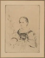 Edgar Degas, Mlle Nathalie Wolkonska, Etching
