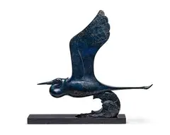 Tim Cherry, Untitled, Bronze Heron Sculpture