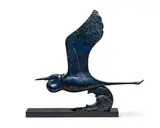 Tim Cherry, Untitled, Bronze Heron Sculpture