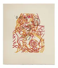 David Salle, Untitled (for Film Forum), Linocut
