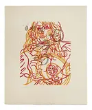 David Salle, Untitled (for Film Forum), Linocut