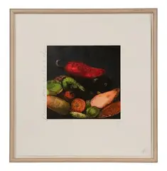 Donald Sultan, Peppers, 1989, Color screenpint on paper