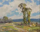 C. Curry Bohm, A June Day, Oil On Panel