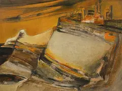 Mary Gehr, Lindos Like a Trumpet Calls, Oil on Canvas