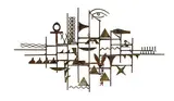 William Bowie, Gilt Metal Wall, Sculpture