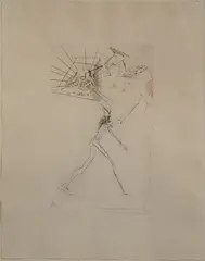Les Trois Barons Felons by Salvador Dalí, Etching and Drypoint, offered Jul 2026
