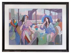 Isaac Maimon, Cocktails in New York, Acrylic on Paper