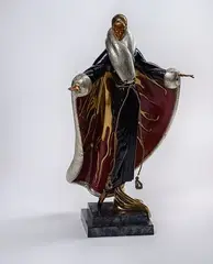 Romain de Tirtoff Erte, Faubourg St. Honore, Bronze Sculpture