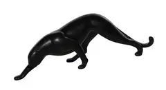 Loet Vanderveen, Parcel Gilt, Bronze Panther Sculpture