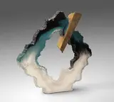 Diamond Form w/Gold Luster by Colin Reid, Glass Sculpture, offered Jul 2026