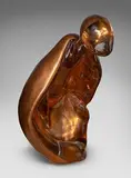 Standing Nude by Martin Black, Glass and Copper Leaf Sculpture, offered Jul 2026