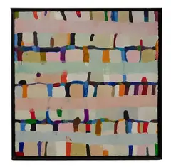 Airport / Washington by Kathleen Waterloo, Encaustic on Cloth, offered Aug 2026