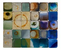 Carrie McGee, Blue Cycle, Mixed Media