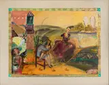 Her Seven Wishes by Nancy Scheinmann, Mixed Media on Paper, offered Aug 2026
