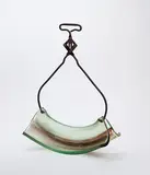 Mary Shaffer, Folded, Glass on Tongs Sculpture