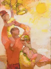 Untitled by Fred Conway, Oil on Board, offered Aug 2026