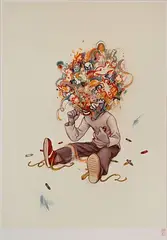 James Jean, Crayon Eater, Crayon Eater' Lithograph