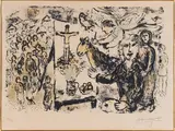 Marc Chagall, L Artiste at Themes Bibliques, Lithograph
