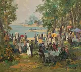 Wilhelm Thelen, Untitled, Oil on Canvas
