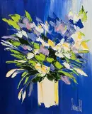 Jaline Pol, Musique du Printemps, Oil on Canvas