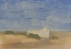 Veda Reed, New Mexico Laguna Pueblo #4, Watercolor